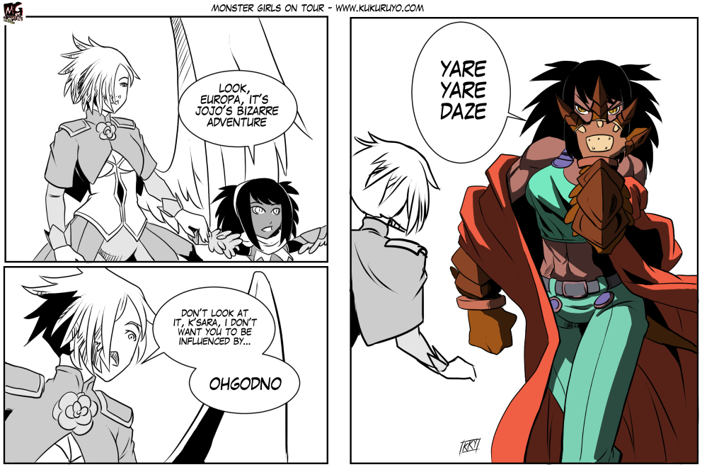 Monster girls on tour - Episode 92, Page 1: Page 092